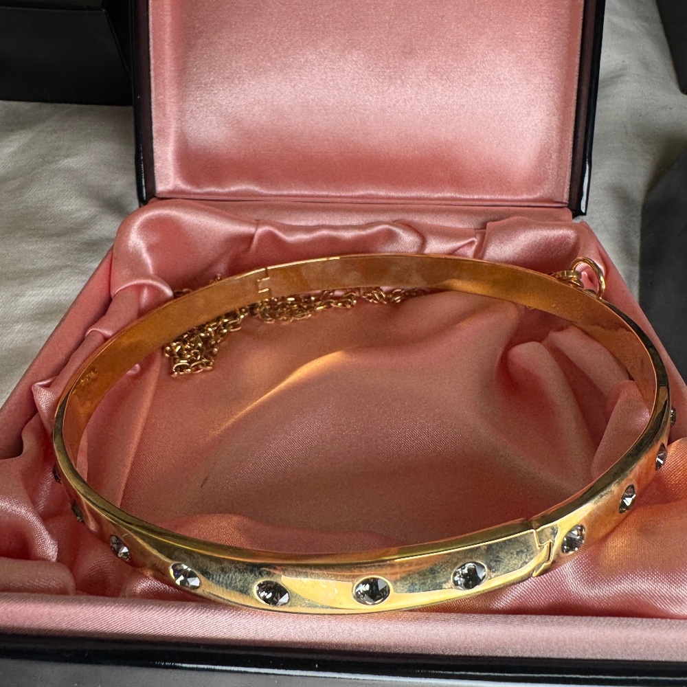 Agent Provocateur Gold Crystal Necklace Choker